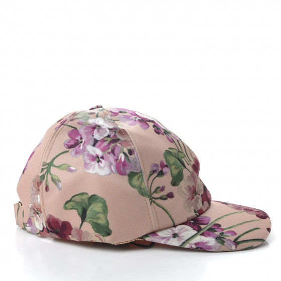 GUCCI Silk Blooms Baseball Hat Pink 686655 | FASHIONPHILE