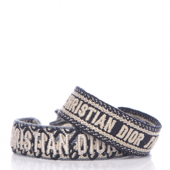 CHRISTIAN DIOR Woven Cotton J'Adior Friendship Bracelet Set 353324
