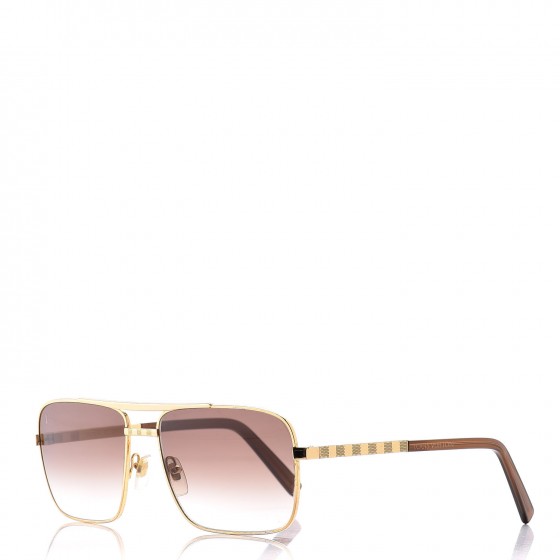 LOUIS VUITTON Attitude Sunglasses Z0259U Gold 248664