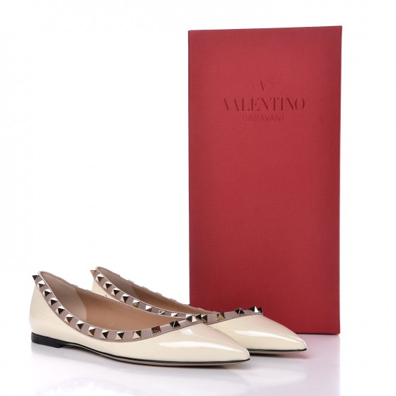 valentino flats poudre