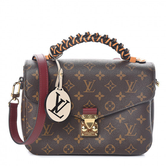 Louis Vuitton Pochette Metis Monogram Braided Coquelicot Red in