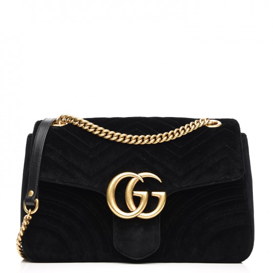 gucci velvet bag black