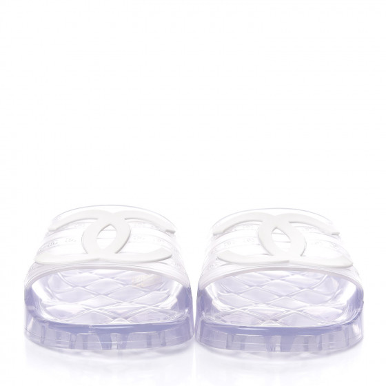 chanel pvc slide