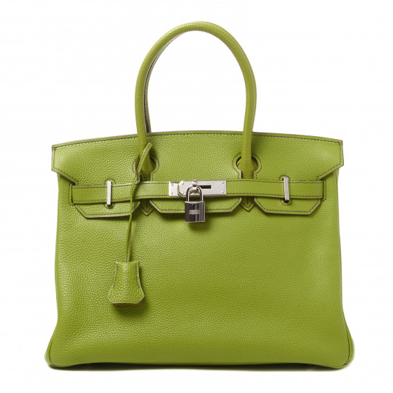 HERMES Togo Birkin 30 Vert Anis