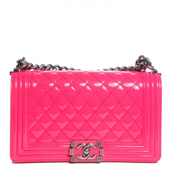 chanel boy bag patent leather