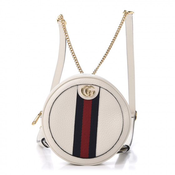 gucci ophidia white round