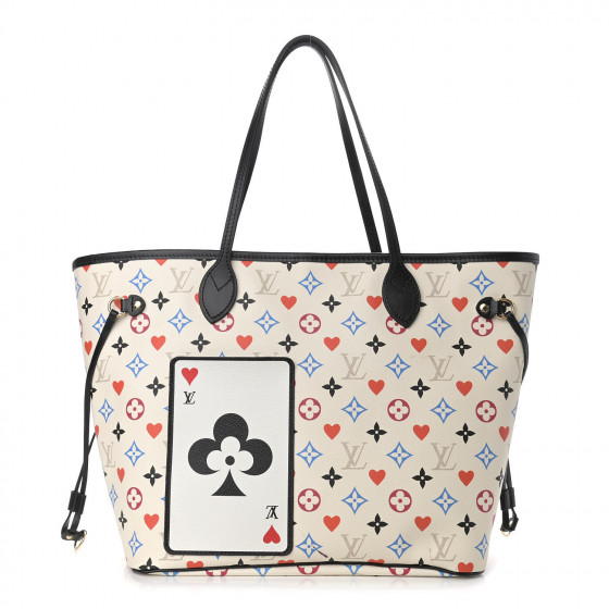 LOUIS VUITTON Game On Neverfull MM White
