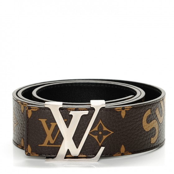 LOUIS VUITTON X Supreme Monogram 40mm LV Initiales Belt 90 36 195395