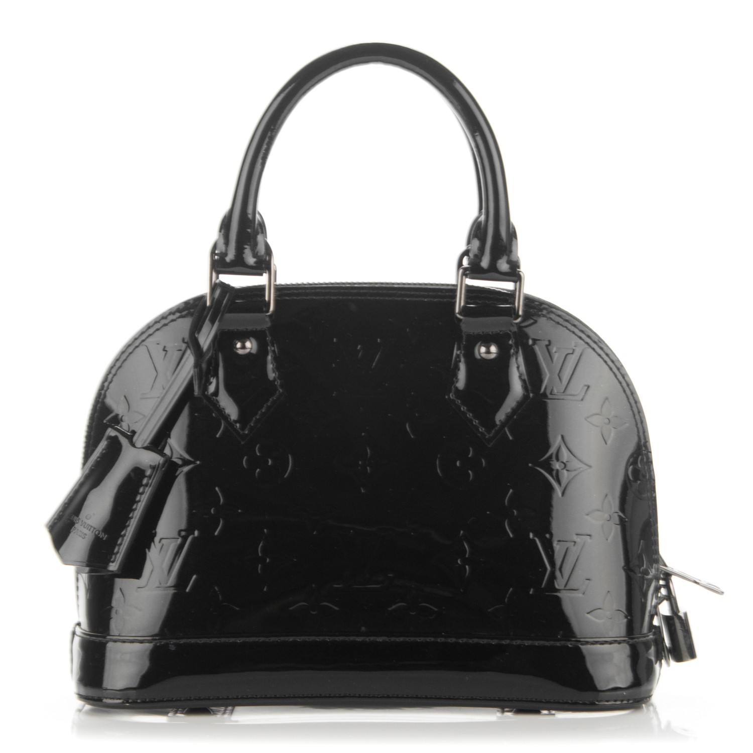 LOUIS VUITTON Vernis Alma BB Noir 178676