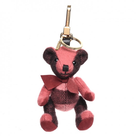 burberry bear keychain pink