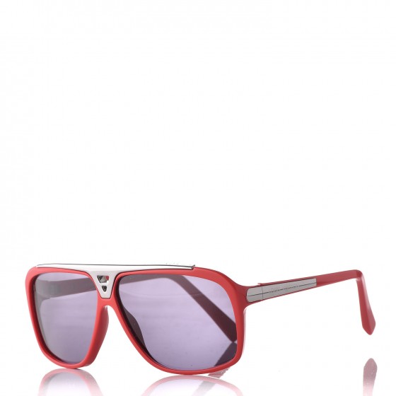 LOUIS VUITTON Acetate Evidence Sunglasses Z2319W Red 331915