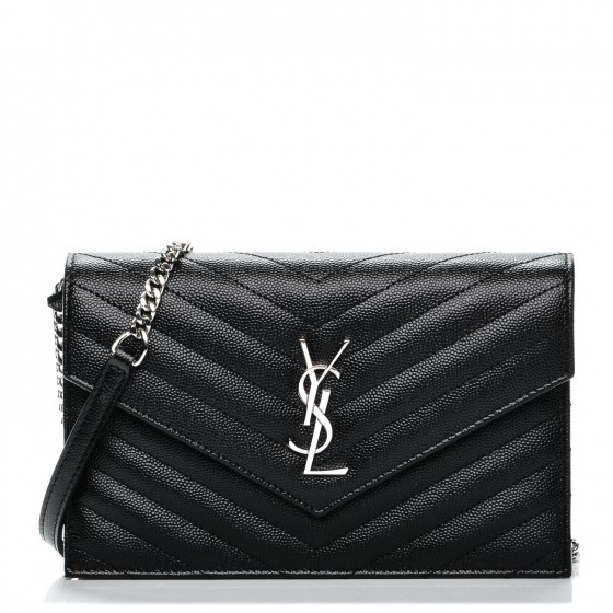 monogram ysl small matelasse envelope chain wallet