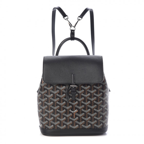 GOYARD Goyardine Calfskin Mini Alpin Backpack Black 472133