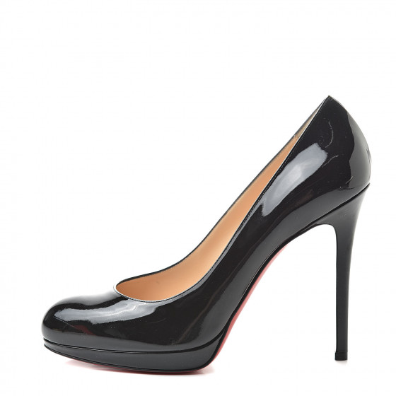 christian louboutin black simple pump