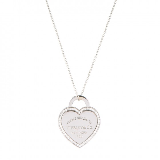 Tiffany 18k White Gold Diamond Small Return To Heart Tag Pendant Necklace 169052 Fashionphile - Return To Tiffany Heart Tag Pendant Size Tiffany 18k White Gold Diamond Small Return To Heart Tag Pendant Necklace 169052 Fashionphile - Return To Tiffany Heart Tag Pendant Size