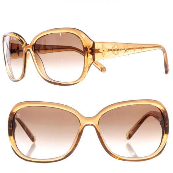 Louis Vuitton, Accessories, Louis Vuitton Obsession Rectangular Sunglasses  Glitter Acetate Gm Brown