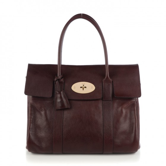 MULBERRY Natural Leather Bayswater Oxblood 125213