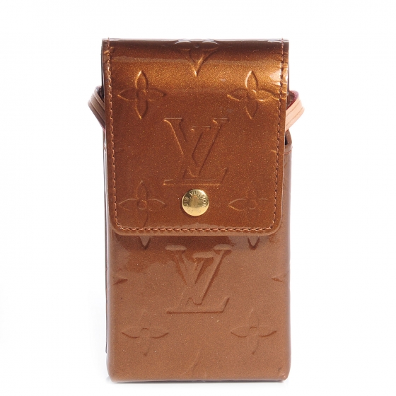 LOUIS VUITTON Vernis Walker Wallet Bronze 70378