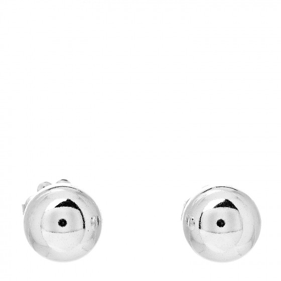 TIFFANY Sterling Silver 8mm HardWear Ball Earrings 533355