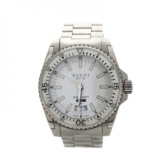 gucci dive watch white