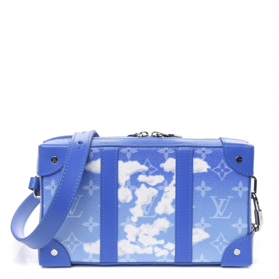 Louis Vuitton Monogram Clouds Soft Trunk M45440 Blue white used No Box