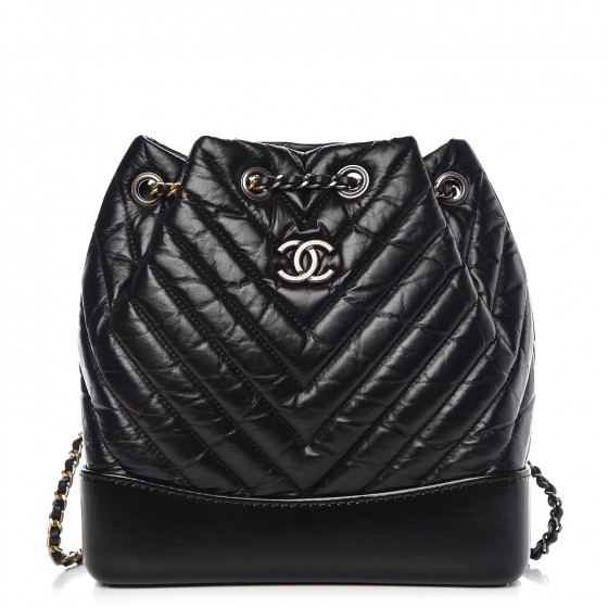 chanel gabrielle backpack chevron