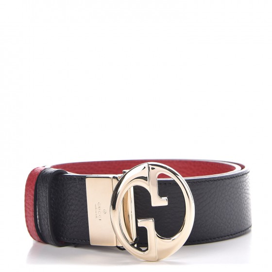 GUCCI Calfskin 1973 Reversible Belt 80 