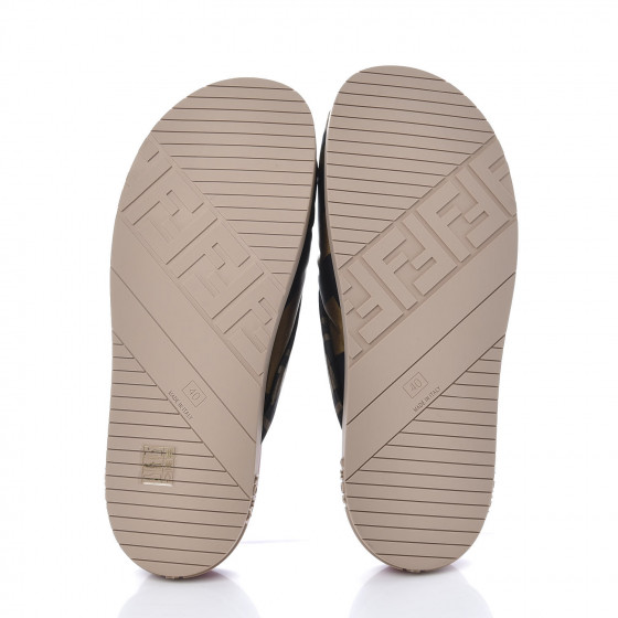fendi satin slide sandals