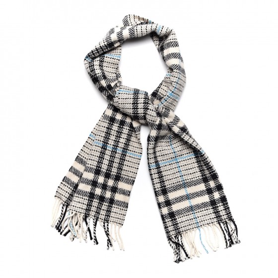 burberry scarf black and white