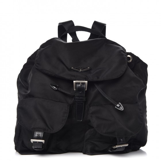 PRADA Tessuto Nylon Vela Medium Backpack Black 311907