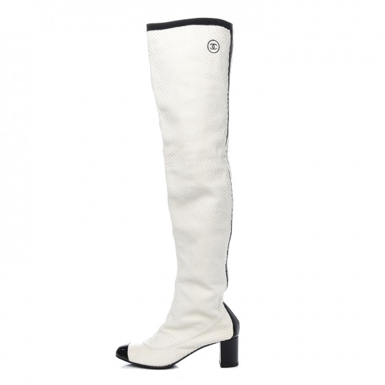 chanel over the knee boots 2017