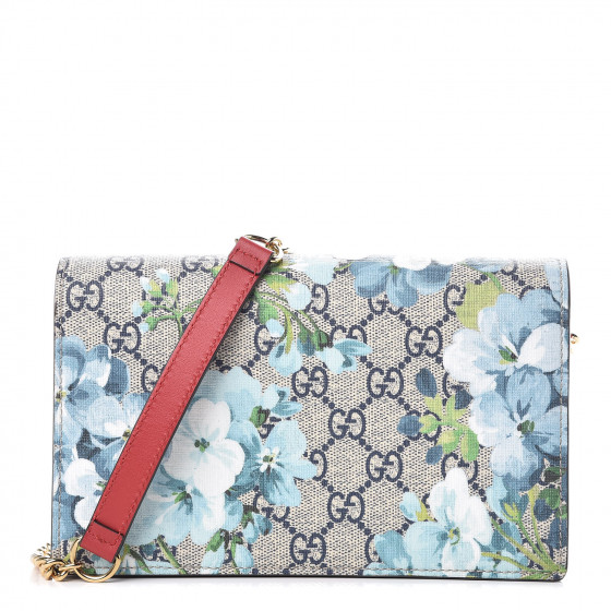 gucci blue blooms wallet