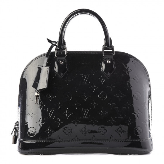 Louis Vuitton Black Magnetique Monogram Vernis Brea MM NM Bag Louis Vuitton
