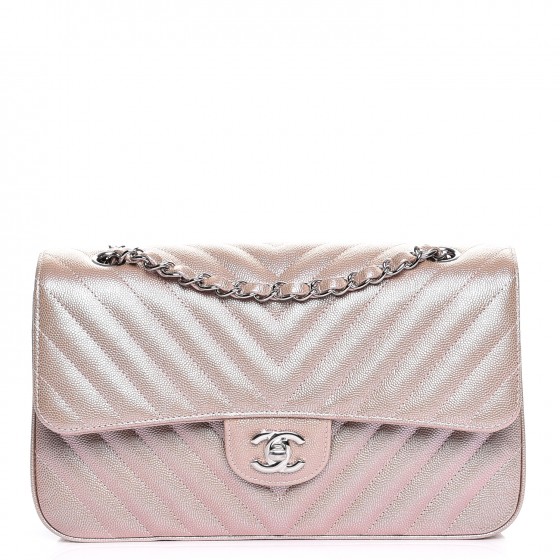 chanel light gold chevron