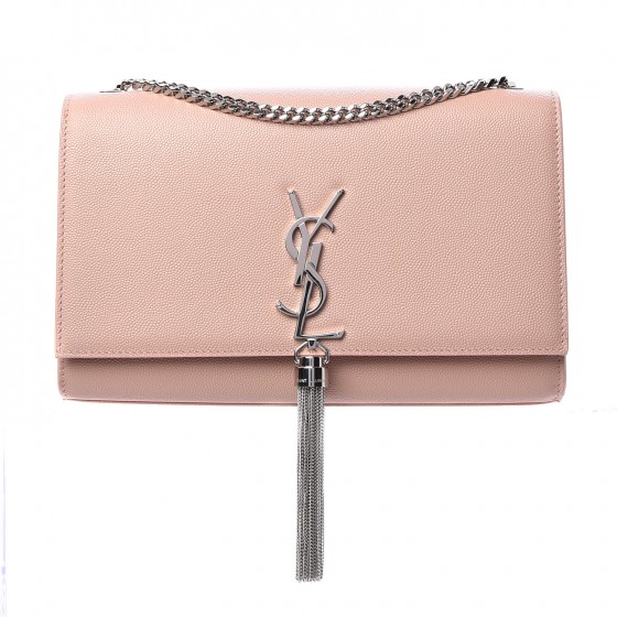 kate medium with tassel in grain de poudre embossed leather