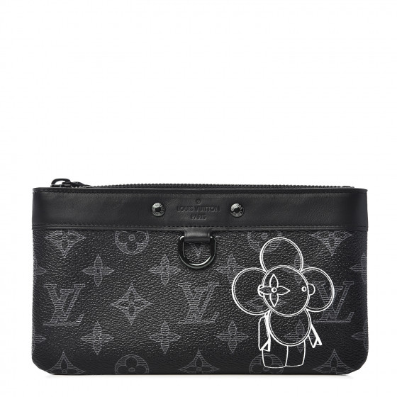 louis vuitton pochette apollo vivienne LOUIS VUITTON Monogram Eclipse Vivienne Pochette Apollo PM 526857