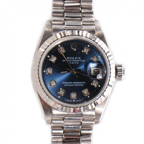 rolex oyster perpetual datejust 18k white gold price