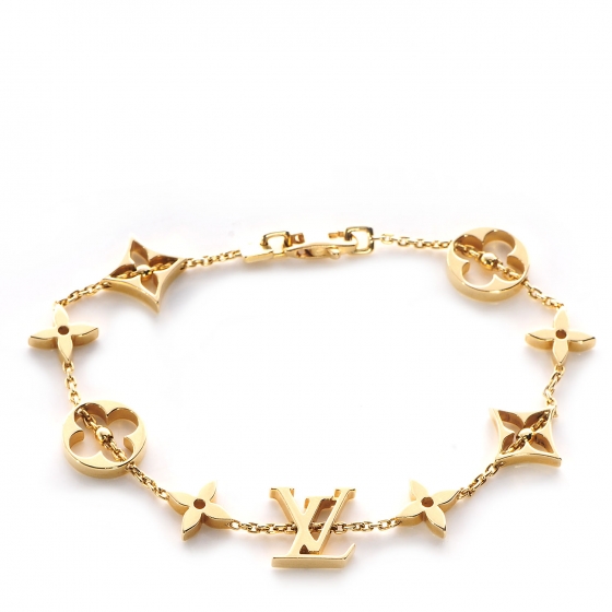 vuitton monogram bracelet gold