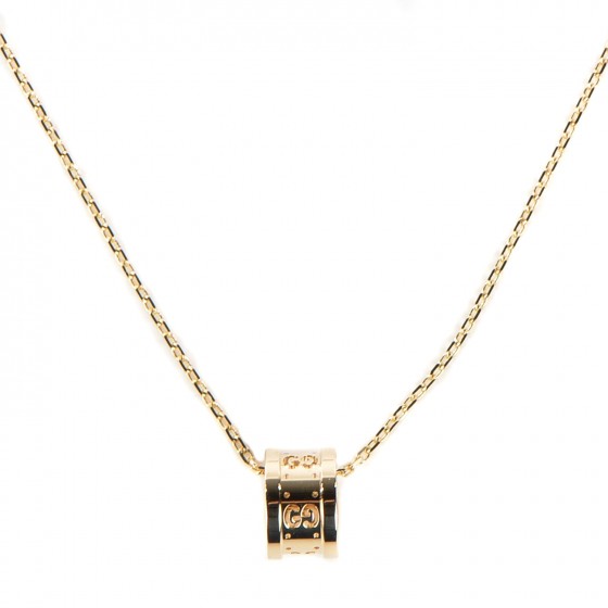 gucci icon necklace in yellow gold