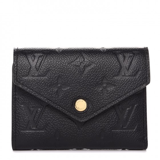 lv wallet black leather
