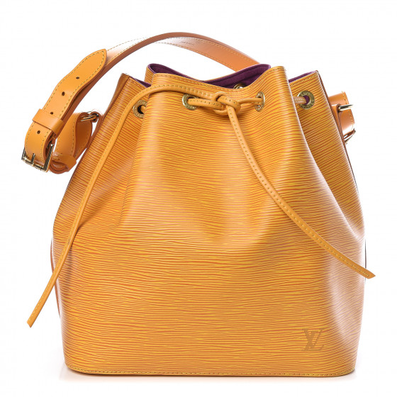 Louis Vuitton Tassil Yellow Epi Leather Petit Noe Shoulder Bag Louis Vuitton