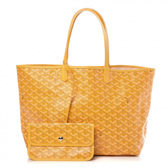 yellow goyard st louis tote