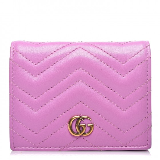 gucci marmont card case pink