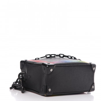 Louis Vuitton Soft Trunk Taiga Black/Rainbow in Taiga Leather with