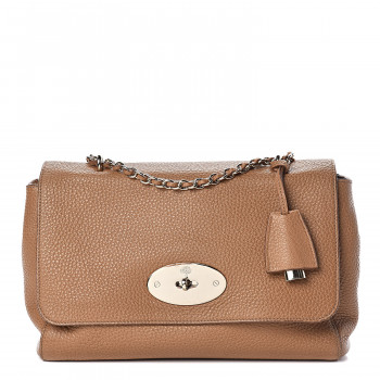 Mulberry Glossy Goatskin Medium Lily Deer Brown 450457 Fashionphile