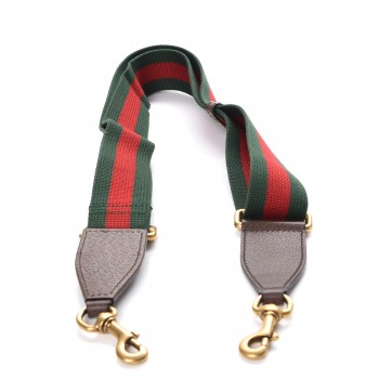 GUCCI Canvas Web Shoulder Strap Green 