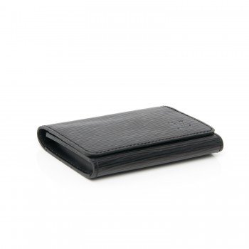 LOUIS VUITTON Epi Business Card Holder Black 183781