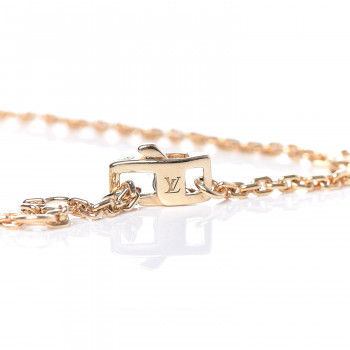 LOUIS VUITTON 18K Pink Gold Diamond Idylle Blossom Twist Bracelet 420953