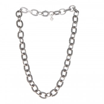10mm yurman oval sterling necklace david link silver medium