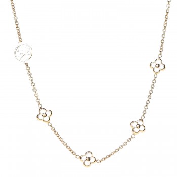 vuitton louis necklace flower gold